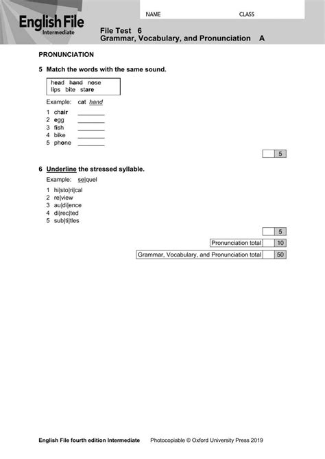 New English File Intermediate Work Answer Unit 6 To 7 PDF