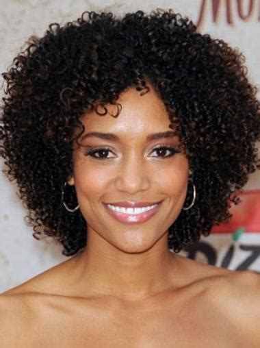 New Fashion Afro Bob Hairstyle Short Kinky Curly Lace Wig 100% Human Hair 14 Inches