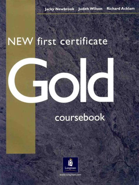 New First Certificate Gold Coursebook Answers Key Reader