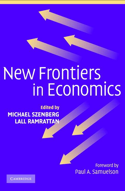 New Frontiers in Economics Reader