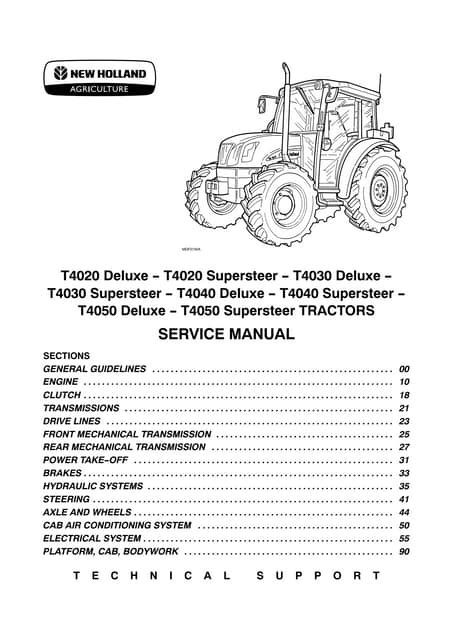 New Holland T4030 Service Manual Ebook Reader