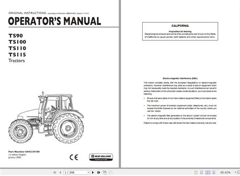 New Holland Ts 115 Workshop Manual Ebook PDF