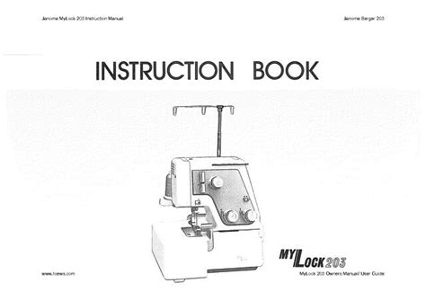 New Home Mylock 203 Serger Manual Ebook Epub