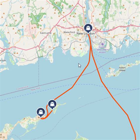New London to Orient Point: