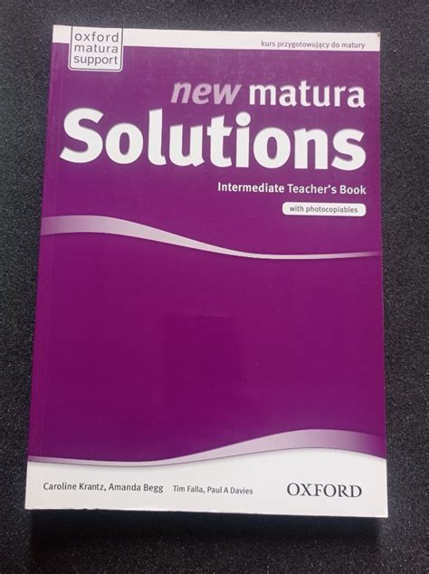 New Matura Solutions Intermediate Unit 5 Kindle Editon