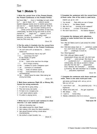 New Opportunities Upper Intermediate Test Answers Reader