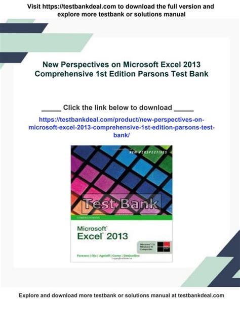 New Perspectives On Microsoft Excel 2013 Comprehensive Pdf Epub