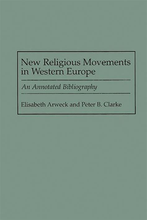 New Religious Movements in Western Europe An Annotated Bibliography Epub