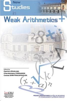 New Studies in Weak Arithmetics PDF