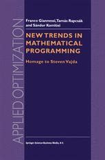 New Trends in Mathematical Programming Homage to Steven Vajda 1st Edition Kindle Editon