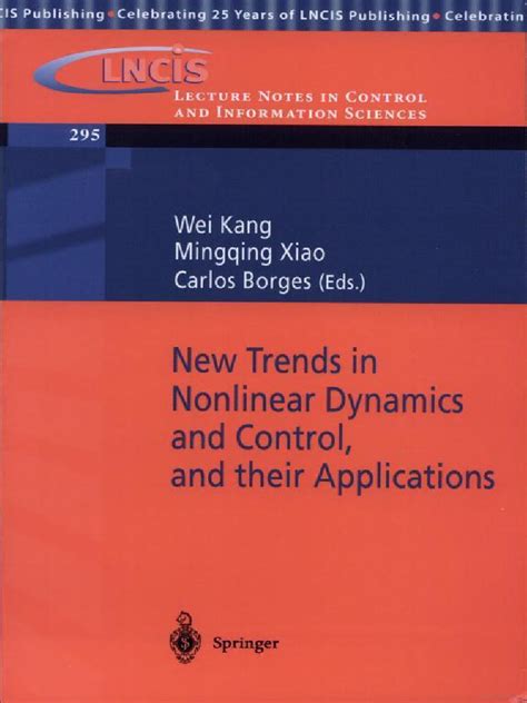 New Trends in Nonlinear Dynamics and Control, and their Applications Doc