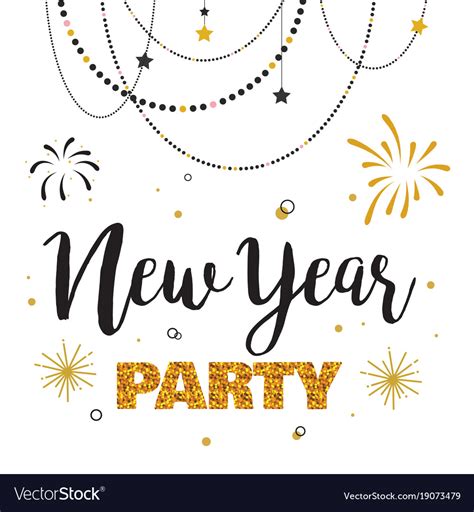 New Year Party Invitation Template Free