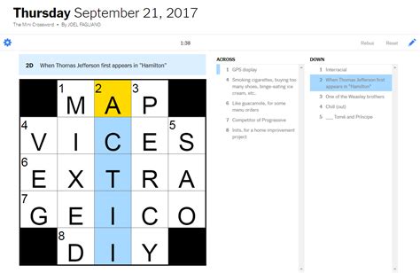 New York Times Mini Crossword Answers Today