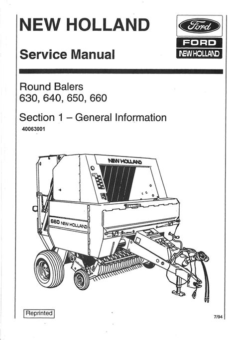New holland 650 round baler repair manual Ebook PDF