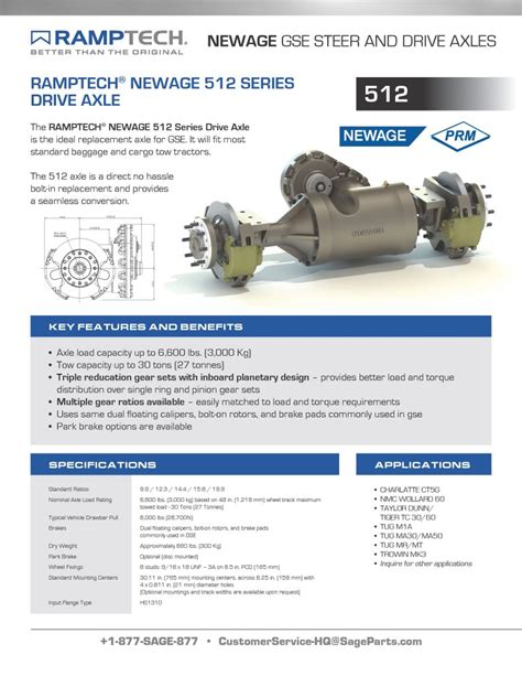 Newage Replacement Parts Catalog