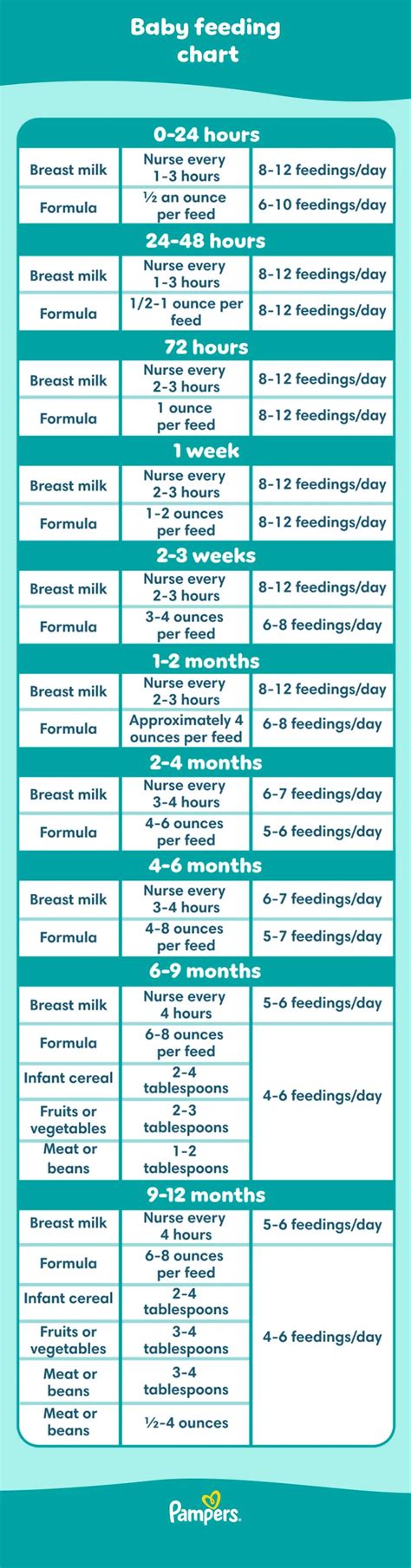 Newborn Feeding Chart By Day