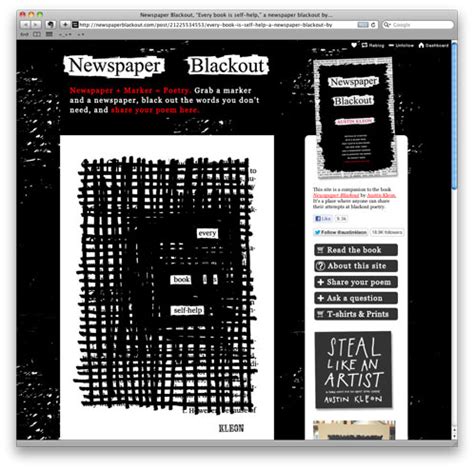 Newspaper Blackout Kindle Editon