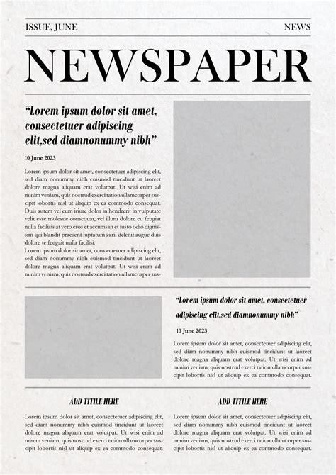 Newspaper Free Template