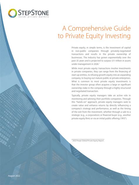 Newstone Capital Partners: A Comprehensive Guide to Investing in Private Equity