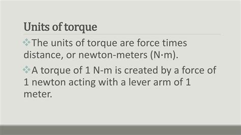 Newton Meter: A Unit of Torque