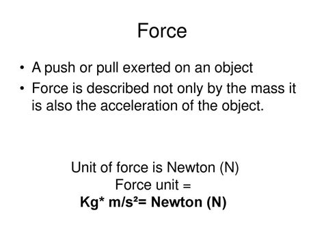 Newton in kg m s²: The Fundamental Unit of Force