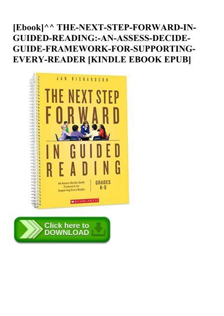 Next Forward Guided Reading Assess Decide Guide ebook Kindle Editon