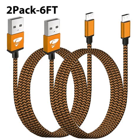 Nextechn Orange Charger Braided Charging Doc