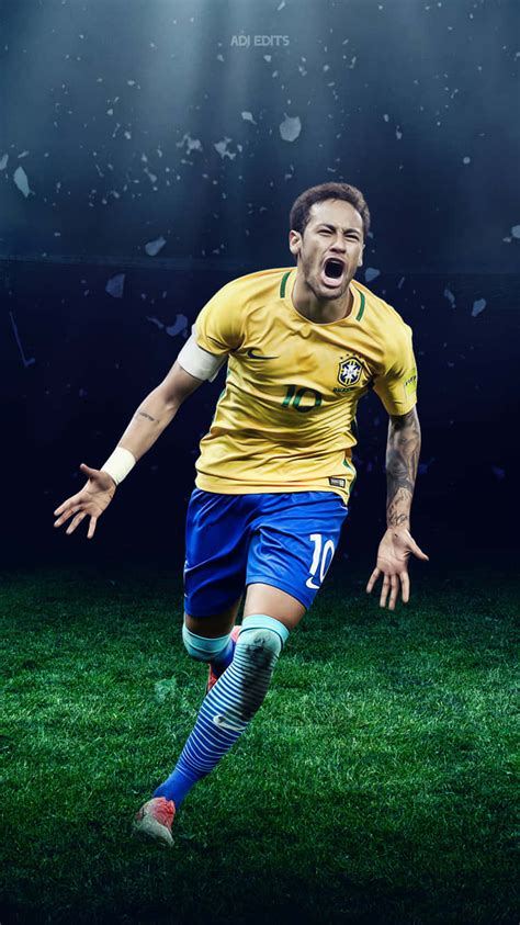 Neymar Jr. Wallpaper: Electrifying the Digital Canvas