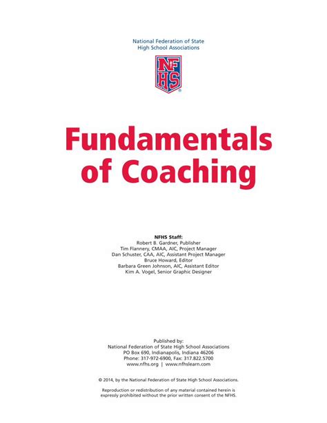 Nfhs fundamentals of coaching course answers Ebook PDF