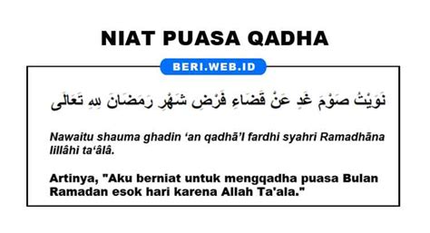 Niat Puasa Ganti: Panduan Lengkap untuk Melaksanakan Kewajiban Puasa Tertinggal