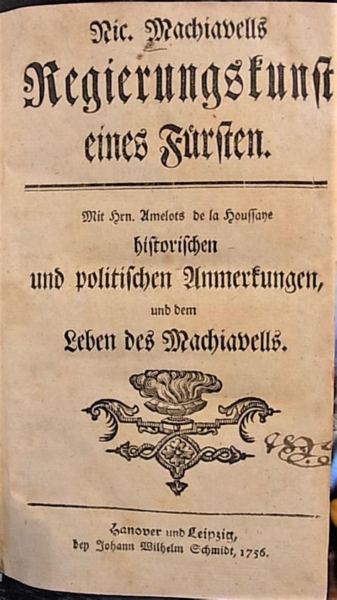 Nic Machiavells Regierungskunst Eines Fürsten Classic Reprint German Edition Reader