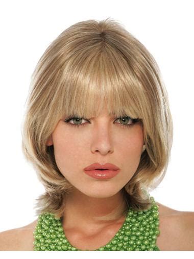 Nice Blonde Straight Chin Length Petite Wigs VS 2025