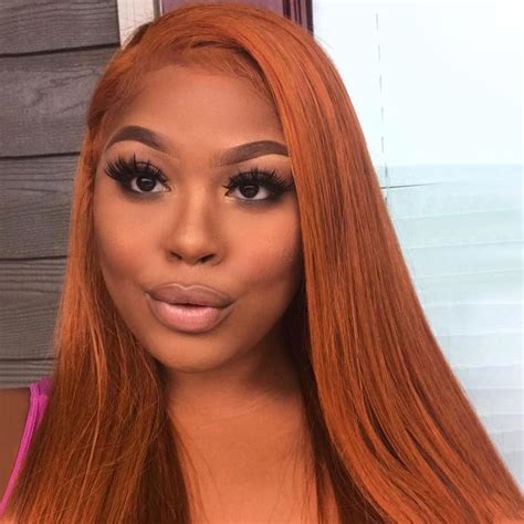 Nice Remy Human Hair Auburn Lace Front Long Wigs