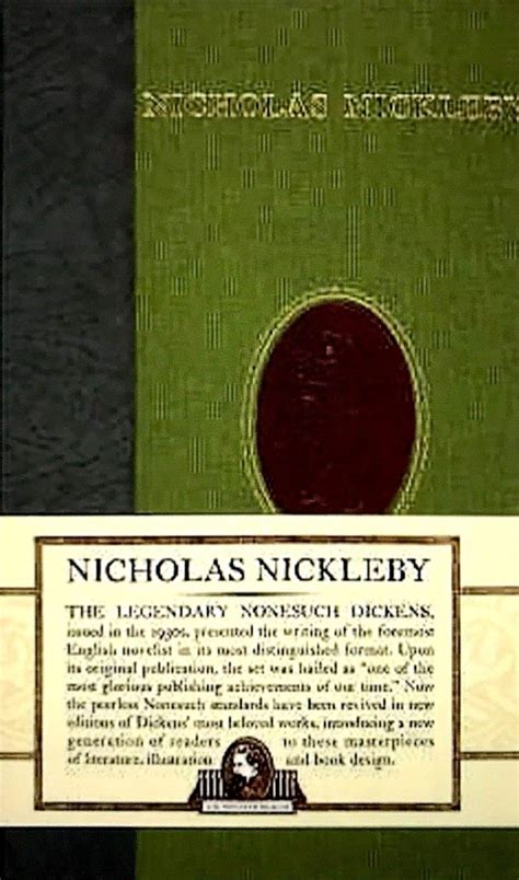 Nicholas Nickleby Nonesuch Dickens Kindle Editon