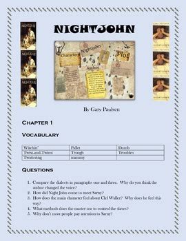 Nightjohn Viewing Guide Answers Reader