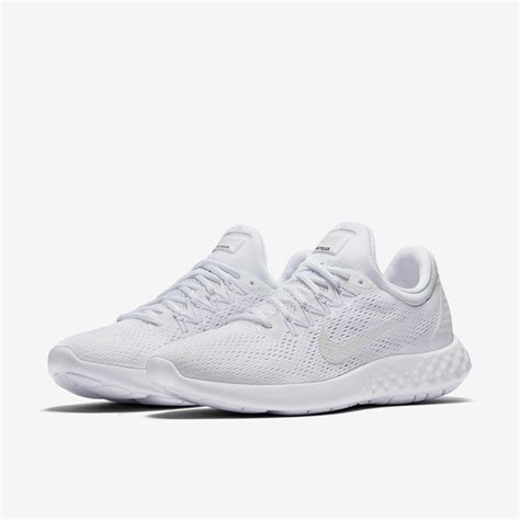 Nike white running shoes