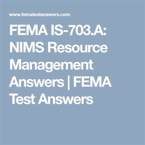 Nims 703a Answers PDF