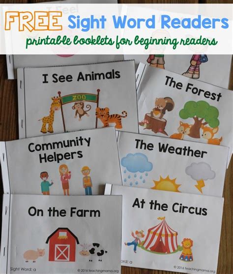 Nine Simple Books Sight Word Fun for Beginning Readers