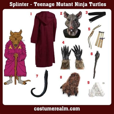 Ninja Turtles Splinter Costume: The Ultimate Guide to Dressing Like the Wise Master