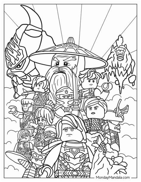 Ninjago Printable Colouring Pages