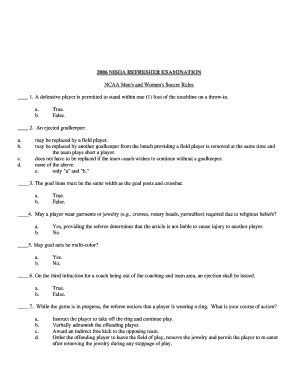 Nisoa 2013 Refresher Test Answers Doc