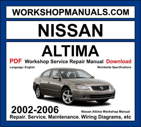 Nissan Altima 2002 Service Manual PDF