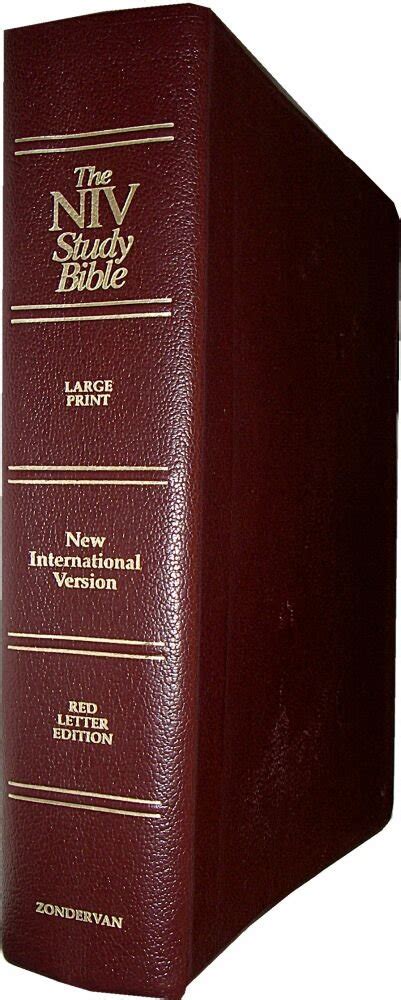 Niv Study Bible Red Letter Edition New Intern Doc