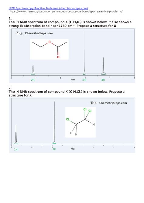 Nmr Practice 2 Answers Epub