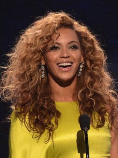 No-fuss Auburn Curly Long Beyonce Wigs