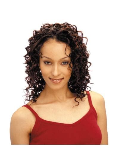 No-fuss Auburn Curly Shoulder Length Wigs