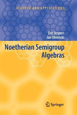 Noetherian Semigroup Algebras 1st Edition PDF