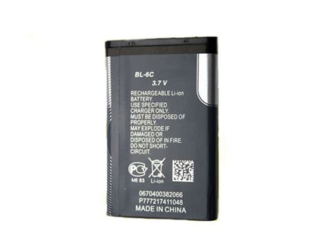 Nokia BL 6C Lithium Phone Battery Epub