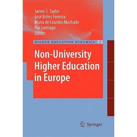 Non-University Higher Education in Europe 1st Edition Reader