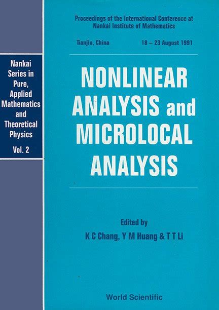 Nonlinear Analysis and Microlocal Analysis Proceedings of the International Conference at the Nanka Kindle Editon